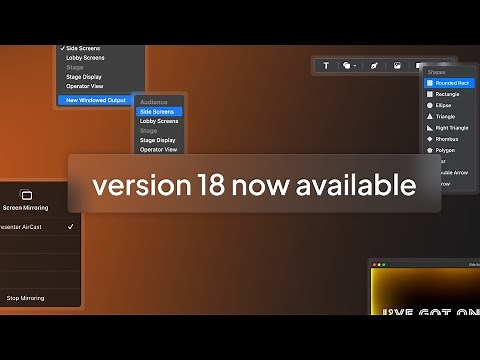 What's new in version 18 of ProPresenter?