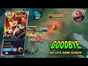 GOODBYE GUSION NO LATE GAME🔥!! LAYLA ONE SHOT BUILD AND EMBLEM IS FINALLY HERE!! - MLBB