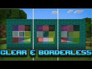 Clear Glass texture Pack for minecraft bedrock & pe 26+ | Clear And Connected Glass
