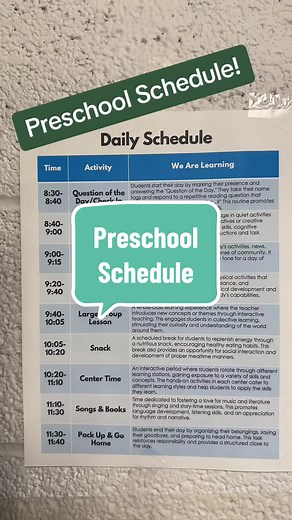 Join me in this video as I share our public preschool's daily schedule, designed to optimize learning and engagement for our young students. We operate four days a week, with separate morning and afternoon classes, each hosting 22 students with two teachers. I'll walk you through our structured day, highlighting our extended center time of about an hour, which allows students to explore and learn at their own pace. Our lesson time lasts 20 to 30 minutes and aligns with state standards, covering 