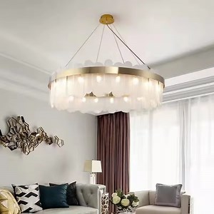 [Hot Item] Contemporary Ceiling Linear Pendant Light White Gold Crystal Glass Modern Style Chandelier for Living Room