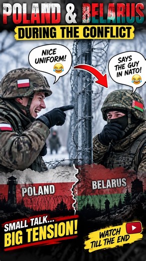 Poland vs Belarus Border: Soldiers’ Hilarious Exchange Goes Viral 😂🇵🇱🇧🇾