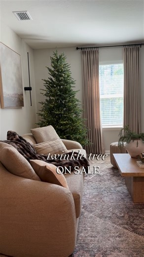 Comment SHOP for the link 🔗 My twinkle tree from target is on sale! I have the 7.5 ft and absolutely LOVE it 😍 #christmas #christmastree | Athomewithnadira