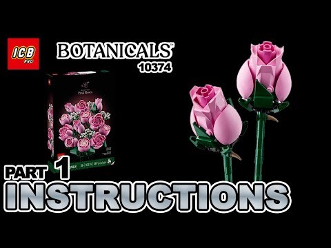 LEGO Botanicals Bouquet of Pink Roses 10374 – 4K Build Instructions Slideshow (Part 1 of 3)