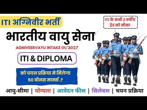 Indian Air Force Agniveer Recruitment || 12th/ITI/Diploma || Online Apply
