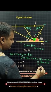 Solution- how can find angle step by step method #angle #geometry #geometric #maths #satmath #satexam #SATPrep #mathtutorial #LETEXAM #algebratutor #mathreview #boardexams #mritunjaylectures | Mritunjay Lectures