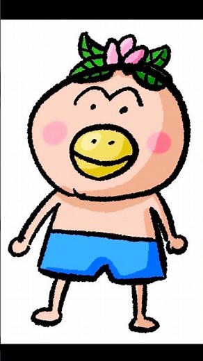 2分はなかっぱ#はなかっぱ #イラストメイキング #イラスト #チャレンジ