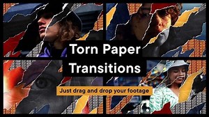 Videohive Torn Paper Transitions 55469715 - 55469715 AEdownload.com