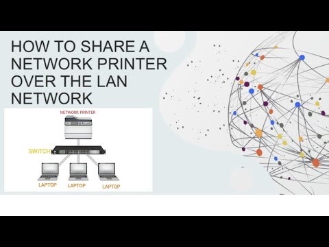 HOW TO SHARE A NETWORK PRINTER OVER LAN NETWORK.#share #printer #network.