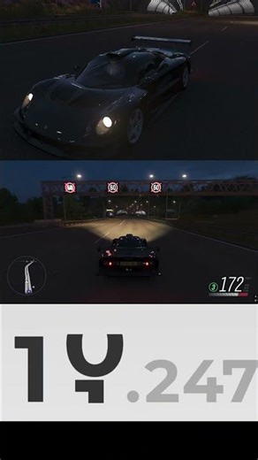 Lotus Elise GT1 Acceleration to 200 km/h | Forza Horizon 4 Speed Run