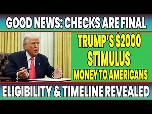 The Wait Is Over: Trump’s $2,000 Stimulus Check Update Brings Major Good News for Millions