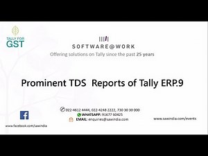 TDS Reports in Tally.ERP 9