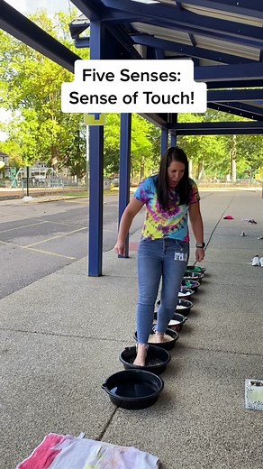 Today we learned about our sense of touch using our feet! #fun #makelearningfun #fivesenses #touch #teacher #preschool #preschoolactivities #preschoolathome #preschoolteacher #kinder #kindergartenteacher #homeschool #homeschoolmom #teachersoftiktok #momsoftiktok