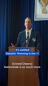 Hard to argue with Debatin’ Manning — we’re so much more than an insurance company. | Nationwide | Facebook