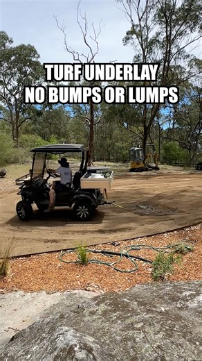 Smooth out turf underlay or soil.