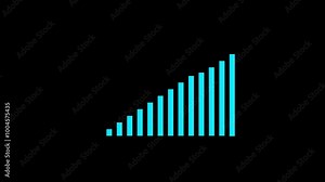 Abstract decreasing business graph chart animation background. Bad Economy Recession Graph Chart Chalkboard Style.