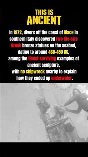 Ancient Greek Bronze Statues Found Underwater (Riace Bronzes)