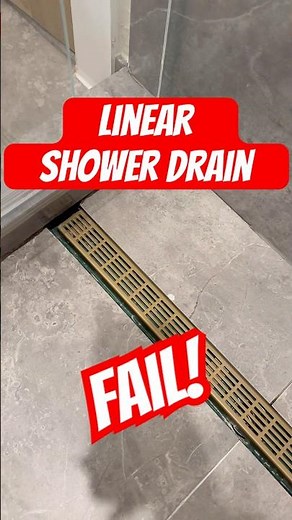 How NOT to Install a Linear Shower Drain
