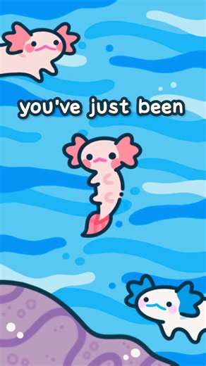 Axolotl The Best Pets 🤎 on Instagram: "Get Axolotl'd Send this to someone to totally axolotl them 🥸 I'm once again re using this format 😂 I'm going to be re-making all my old animations with backgrounds! I think it would be a cool way to practice 🤙 Credit @eveoart #axolotl #animation #animationmeme #eveoart"