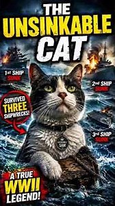 The Unsinkable Cat 😱🚢 | He Survived 3 Shipwrecks! (TRUE STORY)