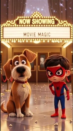 Rufus, the number one Spider-Man fan.