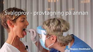 Svalgprov - provtagning på annan