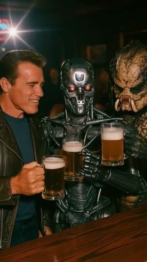 Predator vs Terminator Behind the Scene #arnoldschwarzenegger #predator #alien #shortsviral