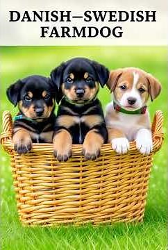 Best Cute Danish Swedish Farmdog Puppies In Basket -Cute Dogs-#DanishSwedishFarmdog#Puppies