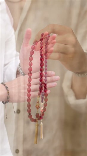 ✨ Entirely Handcrafted Pen Carved Squeezed Amber Prayer Beads ✨ Stock code ; DRG2059 #discover #g...