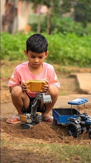 Chhotu Ne Excavator Se Nikala Rc Thar || Remote Control Jungle Truck #shorts #diy #experiment