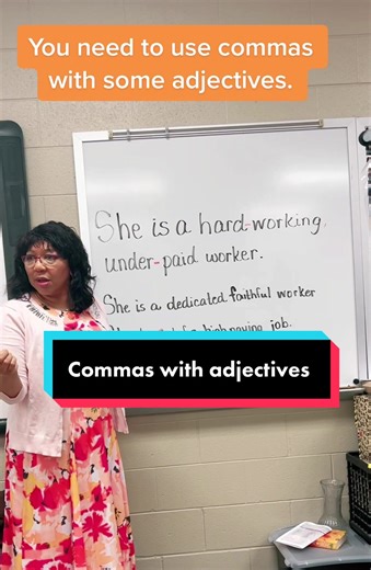 Grammar Lesson on Adjective Placement and Punctuation | ACT & SAT Prep Class