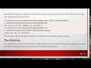 How to Create a Random Folder Name in Batch Files Without Errors
