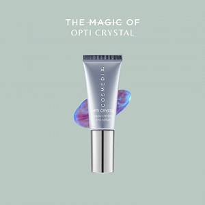 Always look well-rested with Opti Crystal. 🌙 Specially formulated to radically reduce the look of dark circles and improve the look of fine lines, wrinkles and sagging around the eyes. Get the ultra-hydrating under eye treatment your routine has been missing. Order Opti Crystal today! | COSMEDIX