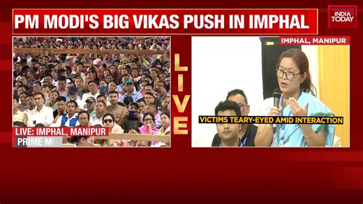 5.3K views · 120 reactions | #PMModiInManipur Today, foundation stones were laid and inaugurations held for development projects worth thousands of crores for Manipur. These projects will enhance the ease of living for all of you— PM Modi. | India Today | Facebook