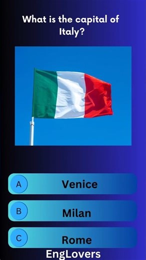 General Knowledge Quiz | EngLovers #css #pms #upsc #italy #gk #rome #flag