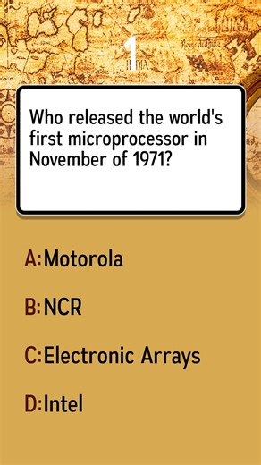 Who launched the first microprocessor in November 1971?