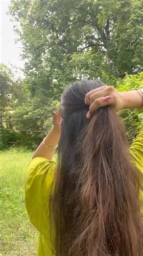 Easy half braid in 2min 😳✅ || #hairstyle #ytshorts #hair #viral #hairtutorial #fyp