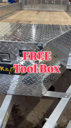 FREE Tool Box with this Enbeck aluminum utility landscape trailer!