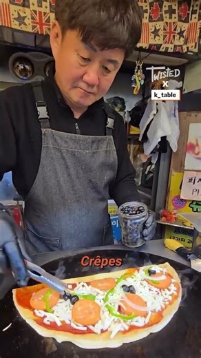 Korean pizza crêpe 🍕😲