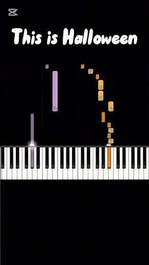 This is Halloween Piano Tutorial -Easy #piano #easypiano #music #thenightmarebeforechristmas