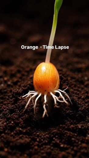 Orange Growing Time Lapse | From Seed to Fruit in Seconds 🍊🌱