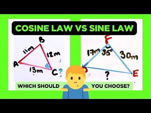 Sine Law VS Cosine Law. EASY way to remember how to choose the right law for each triangle.