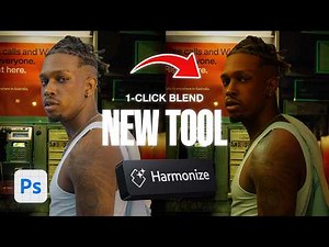 Photoshop's NEW HARMONIZE FEATURE - Blend Everything Easily [Beta]