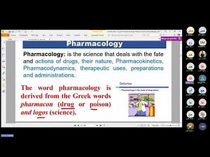Introduction to general Pharmacology Medicine (Live Lecture)