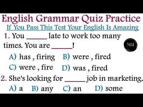 English Grammar Questions and Answers | Full Practice Test | Boost Your English Skills |No.1 Quality