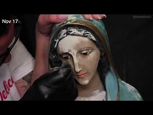 Statue Restoration | HOW TO SCULPT. SAND. PREPARE A STATUE FOR PAINTING