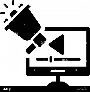 Video Marketing icon. symbol for use on mobile apps, print media and web design or any type of design projects Stock Vector Image & Art - Alamy