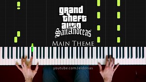 GTA San Andreas Theme Song Piano Tutorial
