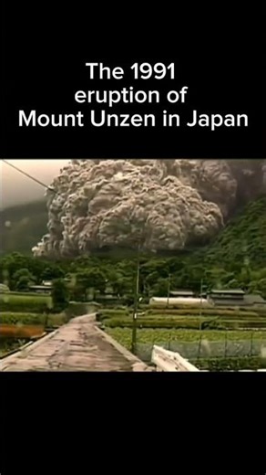 Seconds to Survive: Mount Unzen 1991 #shorts
