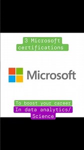 Microsoft certifications to boost your career in data analytics, data science, AI900, DP900, AZ900